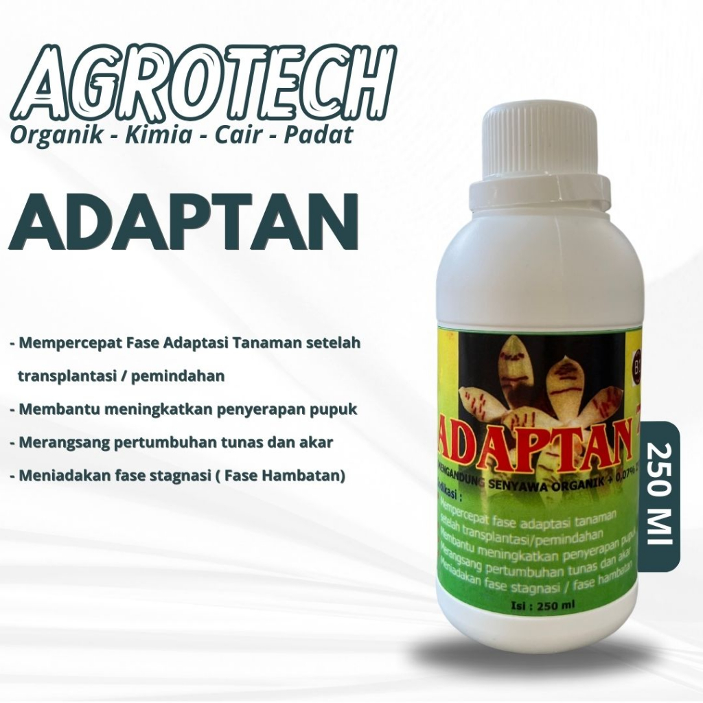 Vitamin B1 Anti Stress Tanaman ADAPTAN 250 Ml ZPT pertumbuhan Anggrek