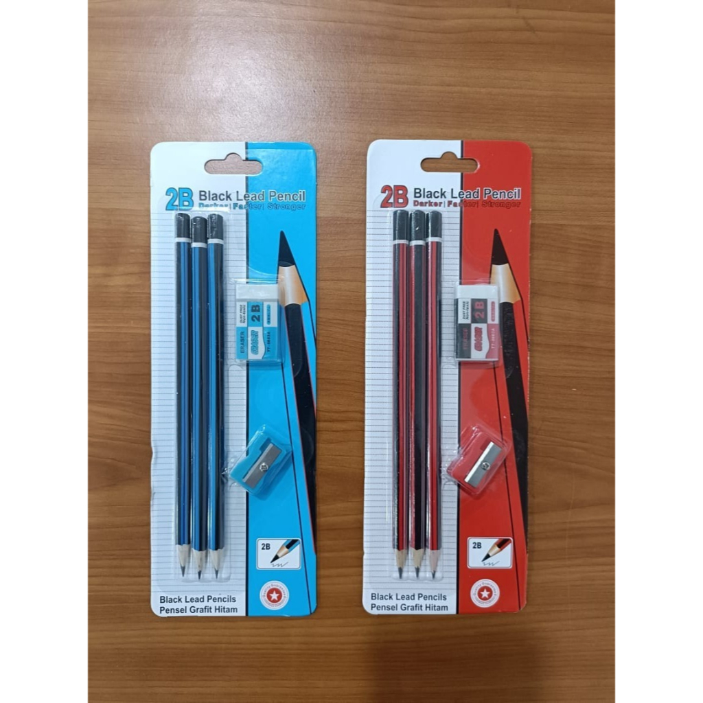 

Alat Tulis Paket 259 pencil 2b paket isi 5pc