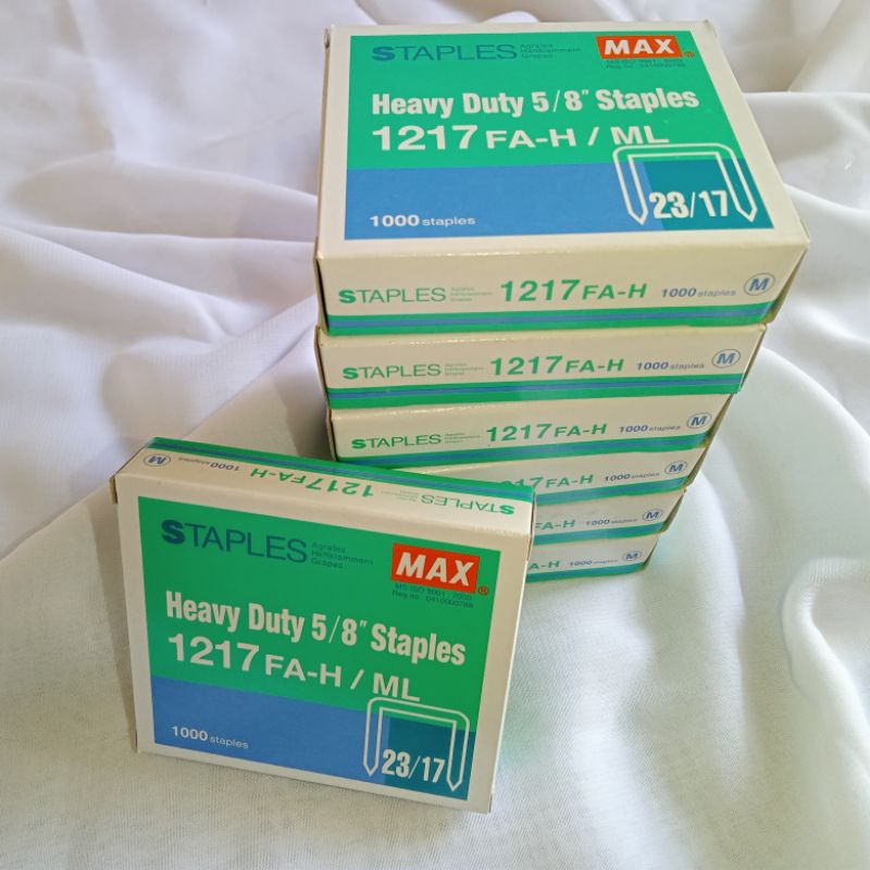

[CUCI GUDANG/OBRAL] MAX STAPLES 1217 FA-H/ML 5/8" 23/17