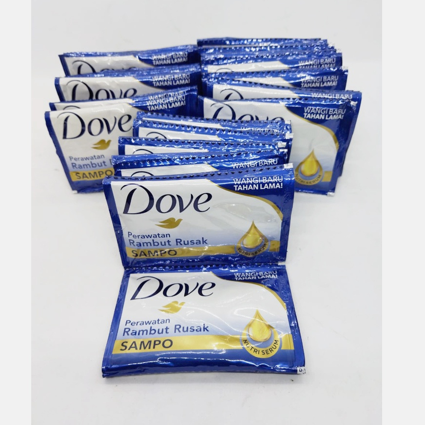 Shampo Dove Rambut Rusak 1 Renceng 12 Sachet / Kondisioner Dove Rambut Rusak Rambut Rontok