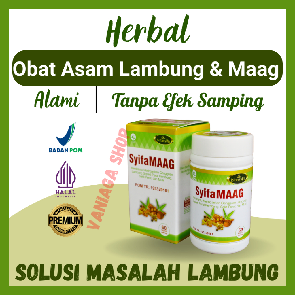 

Obat Asam Lambung Maag Kronis Herbal Paling Ampuh Yang Bagus Alami Bpom Syifamaag