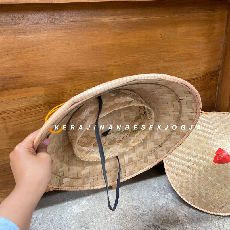 TOPI CAPING BAMBU | topi anyaman topi bambu topi petani topi murah