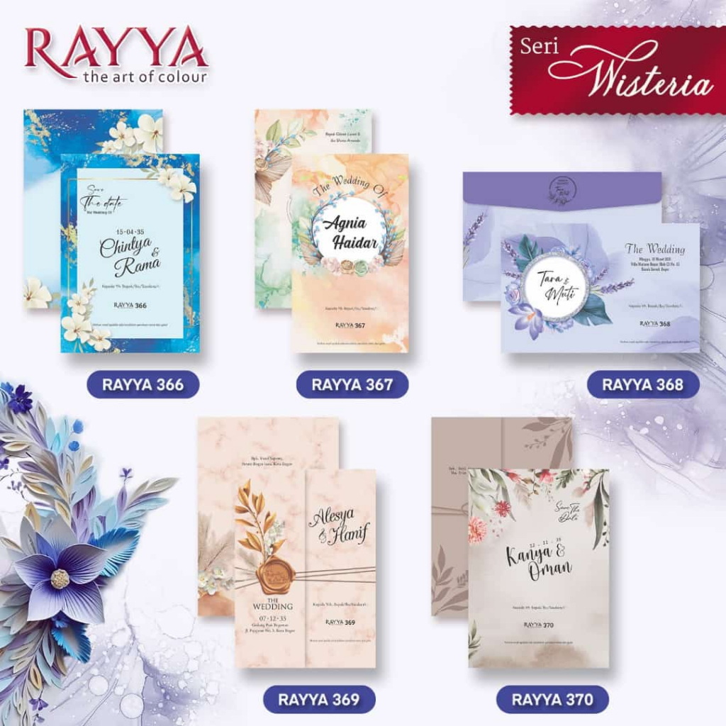 UNDANGAN RAYYA 366 RAYYA 367 RAYYA 368 RAYYA 369 RAYYA 370 MURAH || ELEGAN || CEPAT