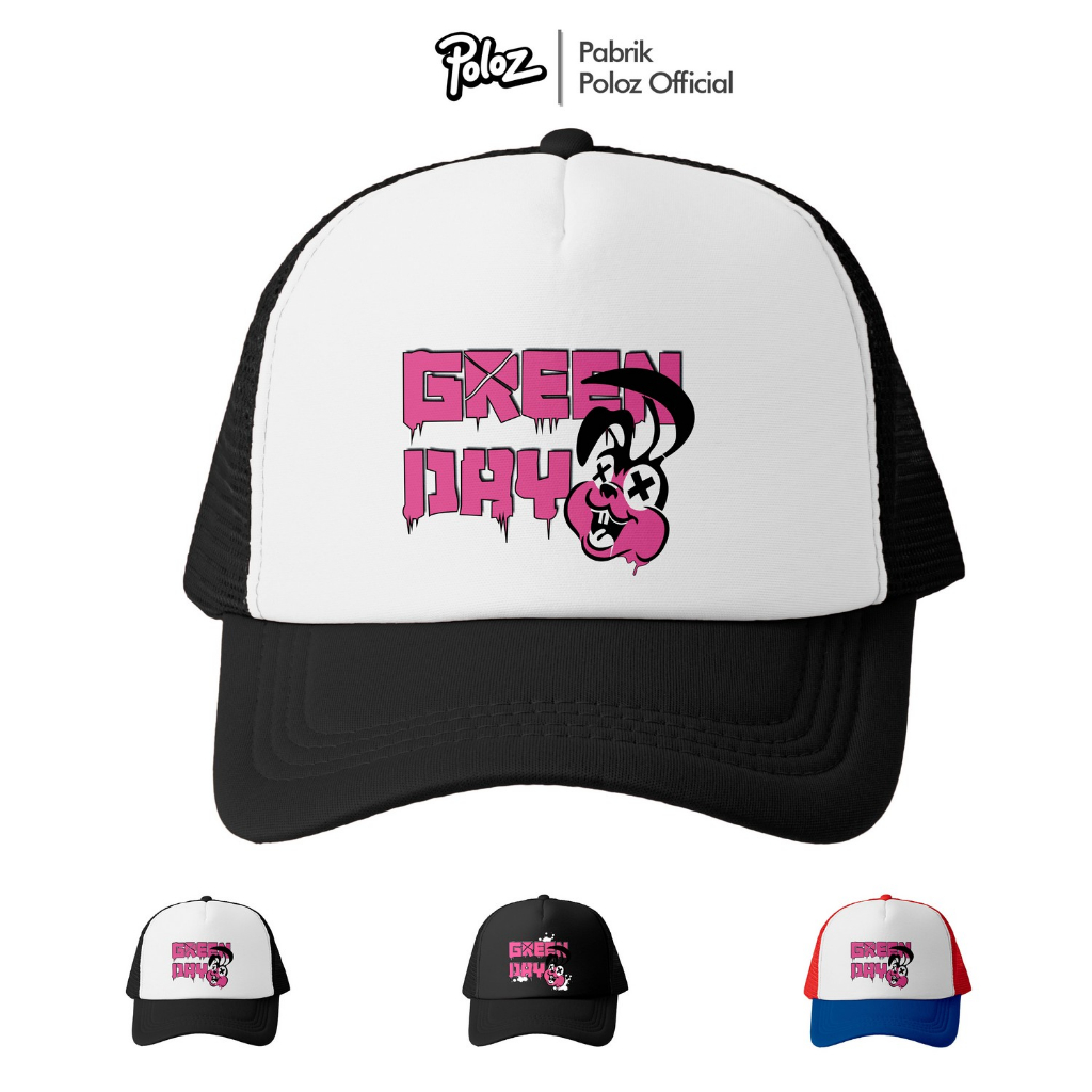 TOPI DISTRO ORIGINAL GREEN DAY TOPI PRIA DEWASA TOPI TRUCKER PRIA DEWASA Topi Jaring Pria Logo Topi 