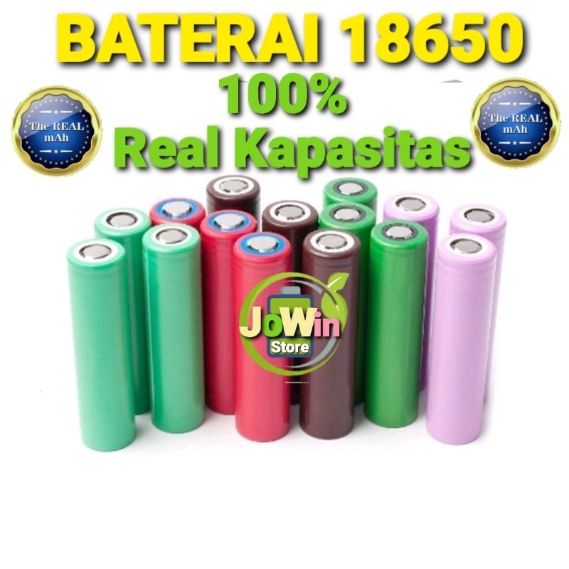 baterai 18650 100% Real kapasitas (copotan)