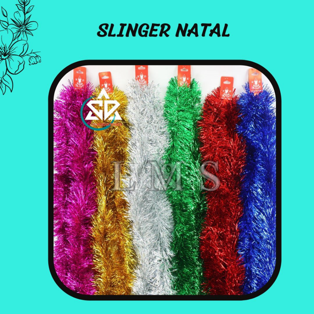 ♥MURAH LEBAY♥  HIASAN NATAL || Slinger Natal  || Slinger Kecil / Tinsel / Rumbai Hiasan Pohon Aneka 