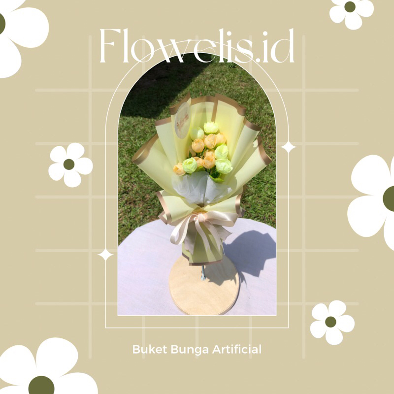 

flowelis.id Buket Bunga Artificial | Mini Buket | Hadiah Ultah | Hadiah Wisuda | Hadiah Anniversery
