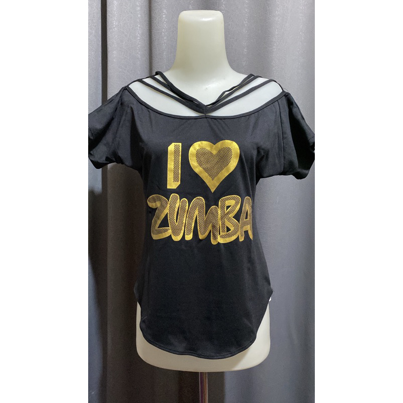 Preloved Baju Zumba Wanita Tali Depan Belakang
