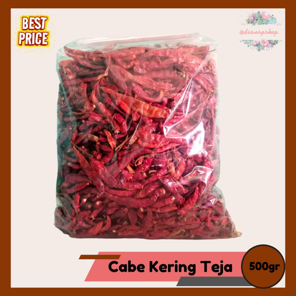 

Cabe Kering Teja MadamDi 500gr Pedas Mantul