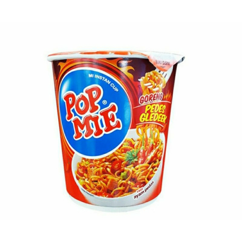 

Pop Mie cup 75 gr rasa dower, gledek dan rendang