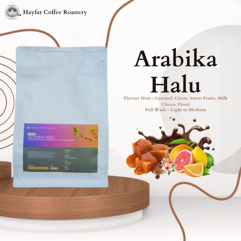 

Biji Kopi Arabika Gunung Halu ( 200 - 1 kg ) Single Origin Specialty Coffee Arabica