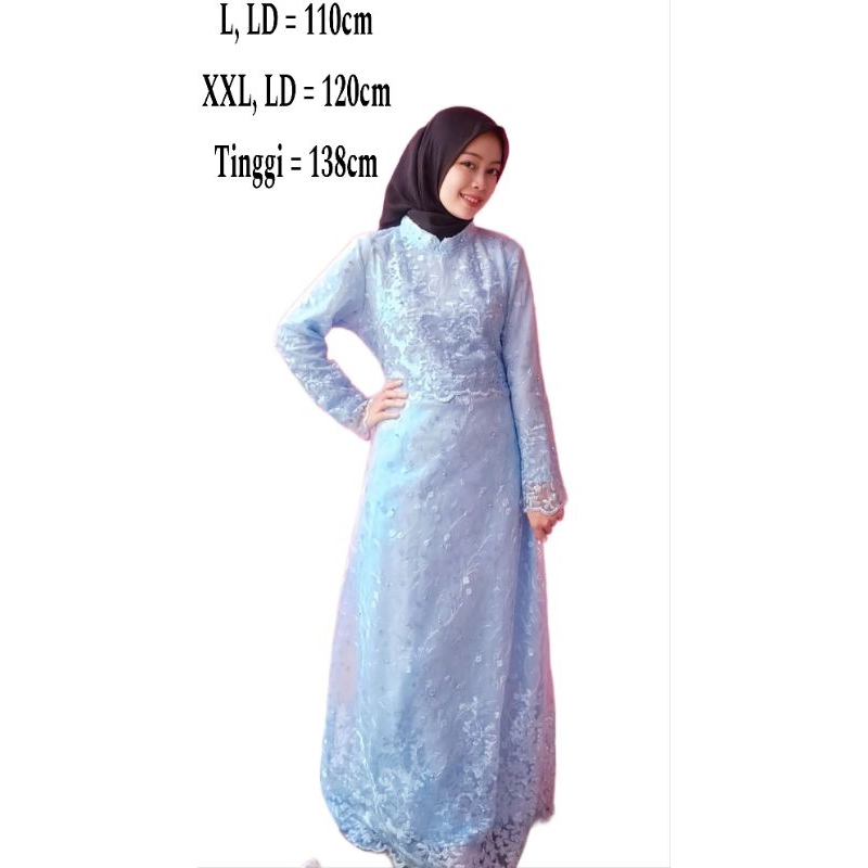 Dress Gaun Mewah Full tile