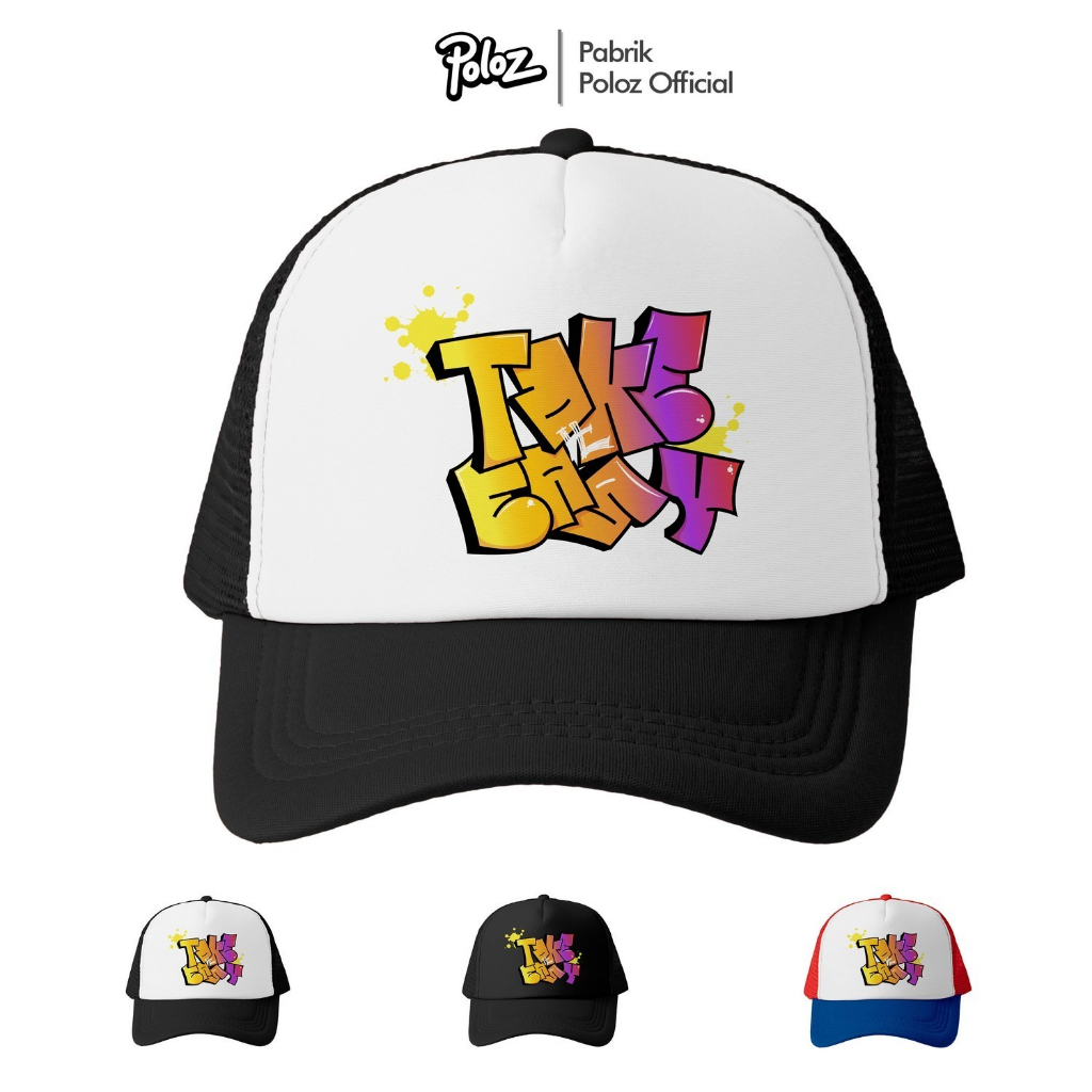 TOPI DEWASA TRUCKER PRIA  TAKEITEAZY  TOPI DISTRO ORIGINAL MURAH Topi Jaring Pria Logo Topi Band Top