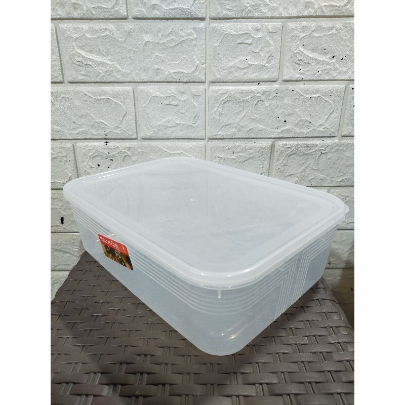 Kotak Makanan Plastik 3500ml / Natural Pack GM 3500ml / Sealware Plastik 3500ml / Kotak Makanan Plas