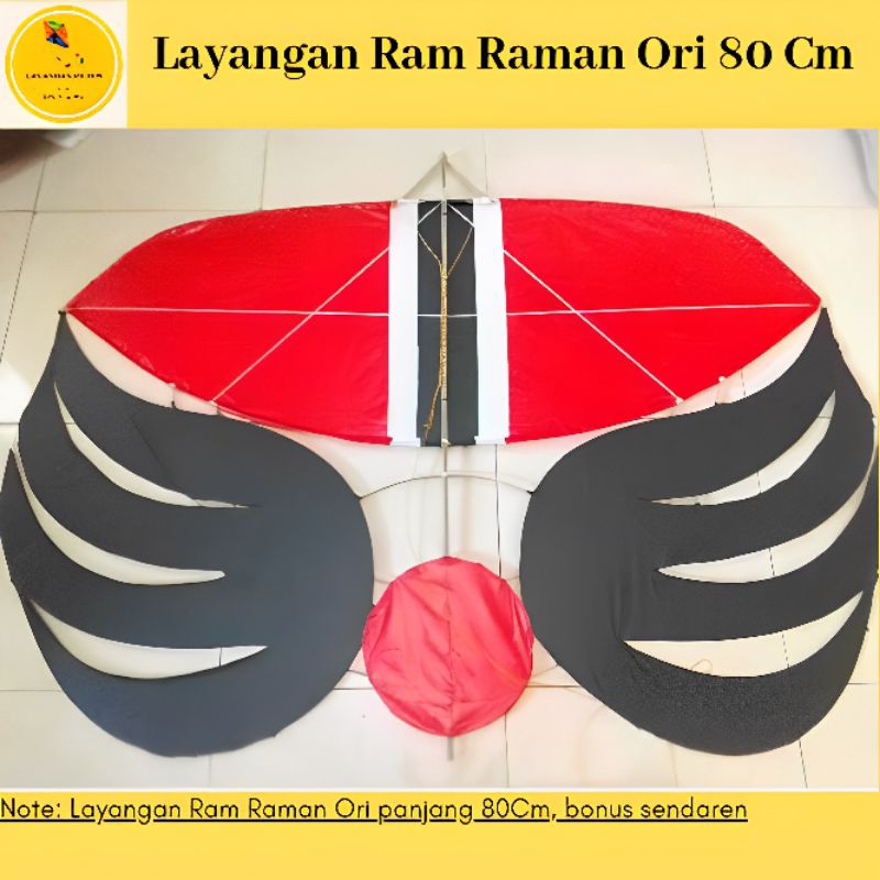 Layangan Ram Raman Original 80Cm (Bonus Sendaren)