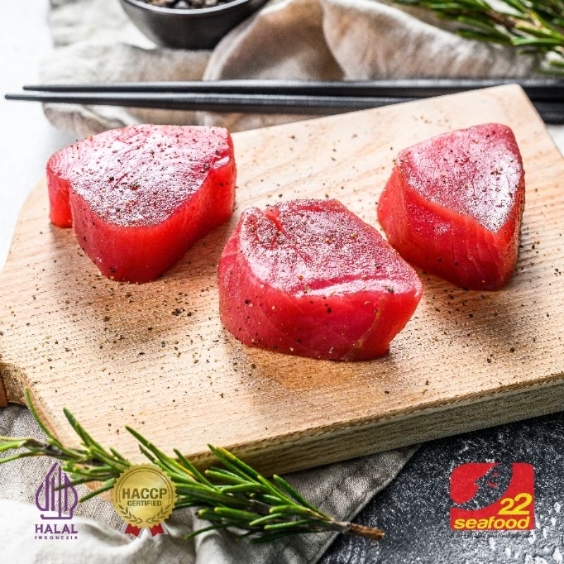 

Tuna Steak 200 gr / Steak Tuna Puzzle / Export Quality / Seafood 22