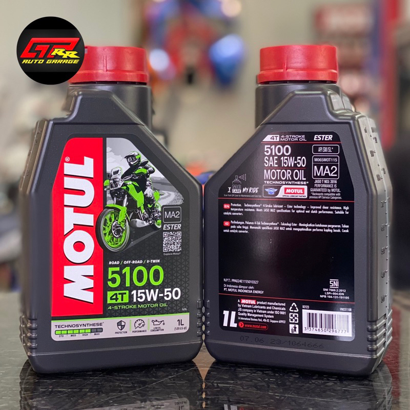 Oli Motul 5100 4T 15W50 1L KTM Duke RC ADV 200 250 390 CRF KLX 150 250 WR155