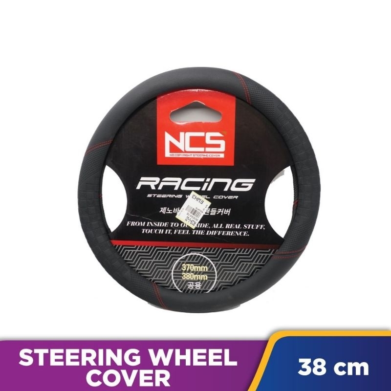 Cover setir mobil Sarung stir Universal NCS Racing PICAUTO Steering wheel Cover