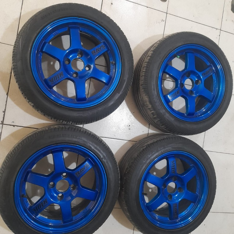 VELG MOBIL BEKAS TE37 RING15 MOBILIO JAZZ FREED VIOS SWIFF MAZDA2