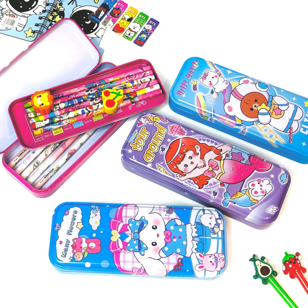 

Tempat Pensil Anak/Kotak Pensil Anak/Kotak Pensil Kaleng/Tepak pensil
