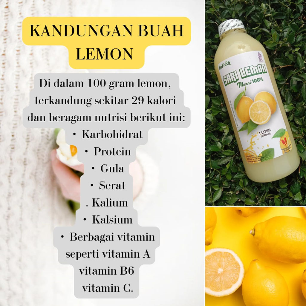 

Korzaln Sari Lemon Murni 100% Asli Untuk Diet 1 Liter
