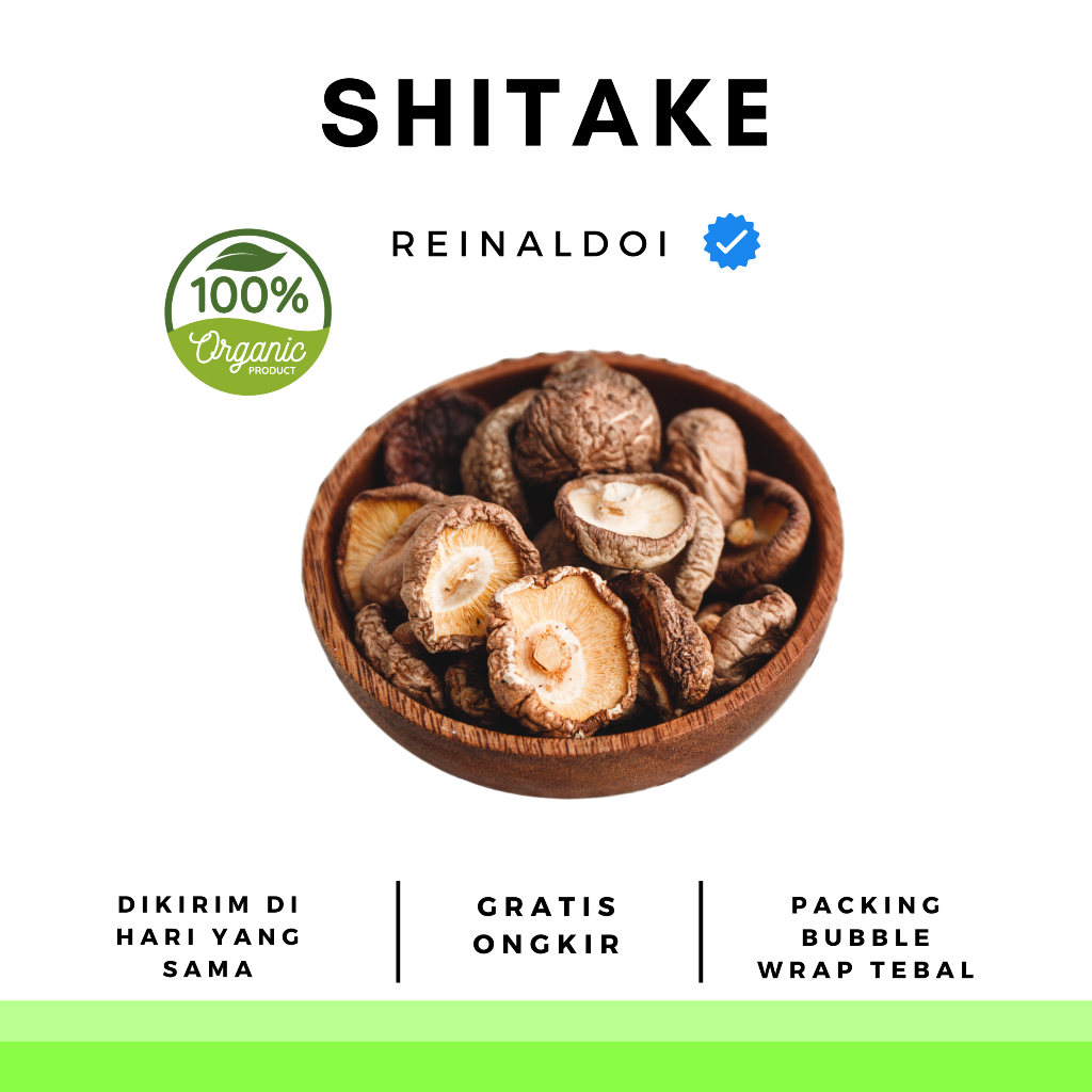 

Jamur Shitake Jamur Hioko Shiitake 100 GR