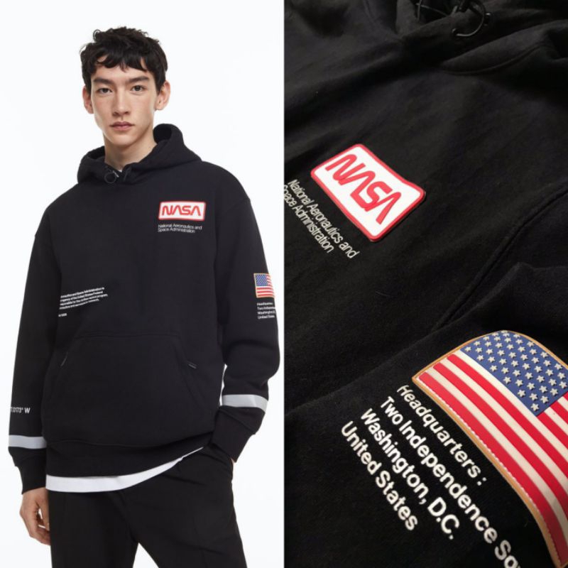 Hoodie Reflective Nasa H&M