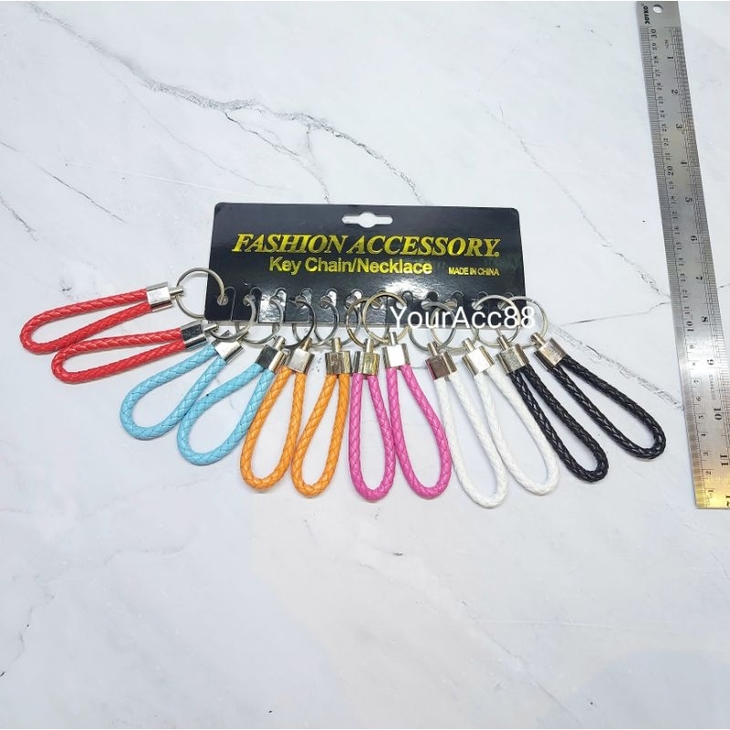 GANTUNGAN KUNCI TALI LILIT ULIR (12pcs) GANTUNGAN KUNCI LUCU GANTUNGAN KUNCI UNIK GANCI KOLEKSI KADO