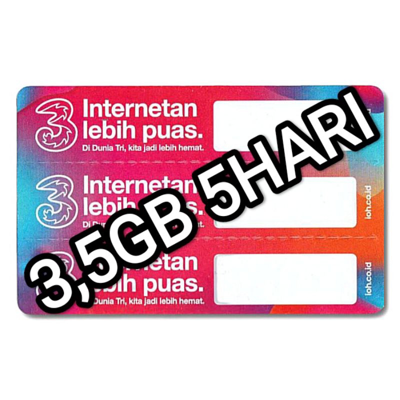 VOUCER TRI 3,5GB 5HARI