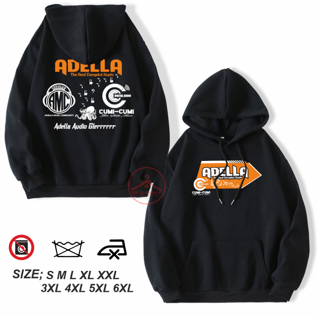 Jaket Hoodie Adella AMC Adella Musik Community Jumbo S M L XL XXL 3XL 4XL 5XL 6XL