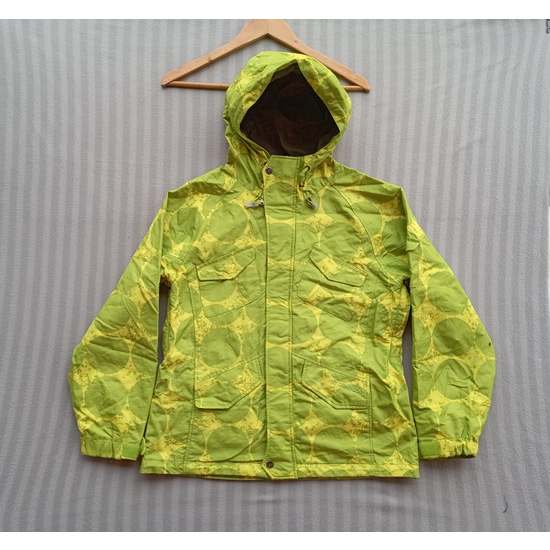 JAKET WINTER WANITA BLACKDOT LORENG KOMBINASI HIJAU KUNING STABILO 95 M