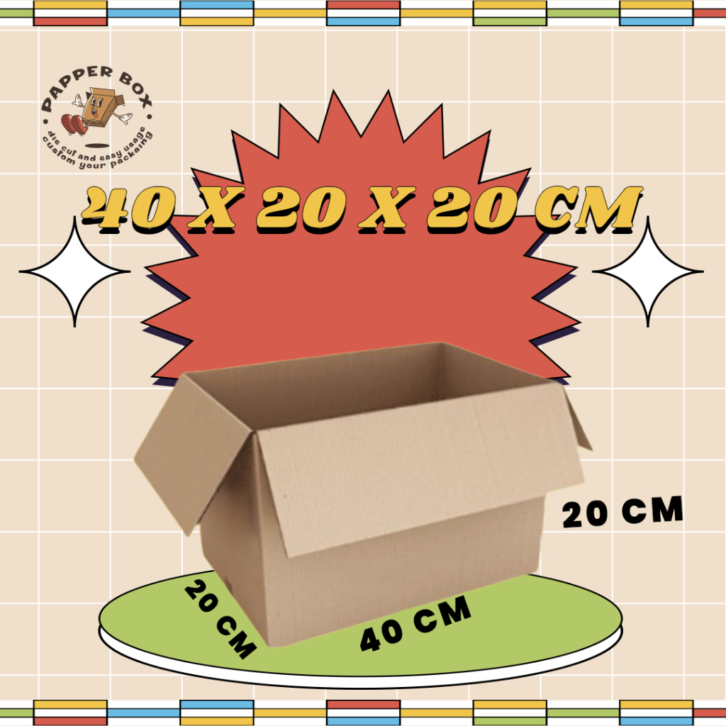 

KARDUS PACKING/BOX PINDAHAN BESAR DUS UK 40X20X20