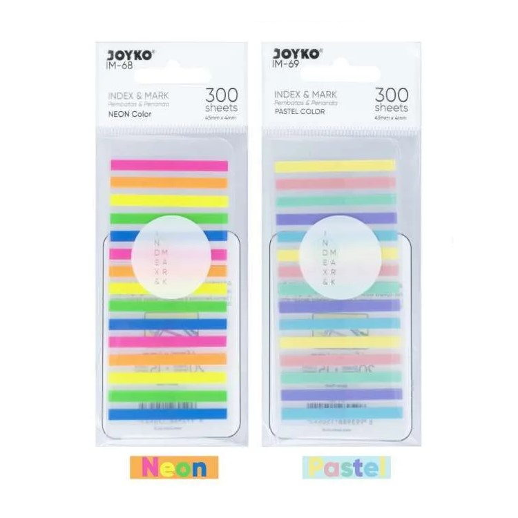 

STICKY NOTES PENANDA & PEMBATAS / INDEX & MARK TEMPEL WARNA WARNI - JOYKO IM-68 / IM-69