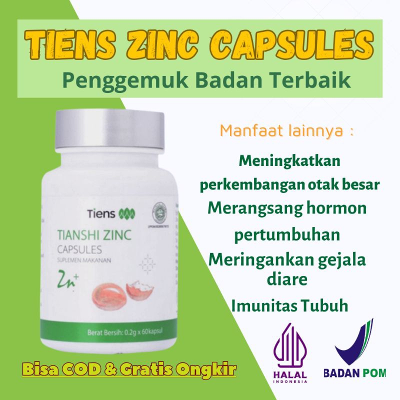 READY || VITAMIN ANAK ZINC TIENS ORIGINAL