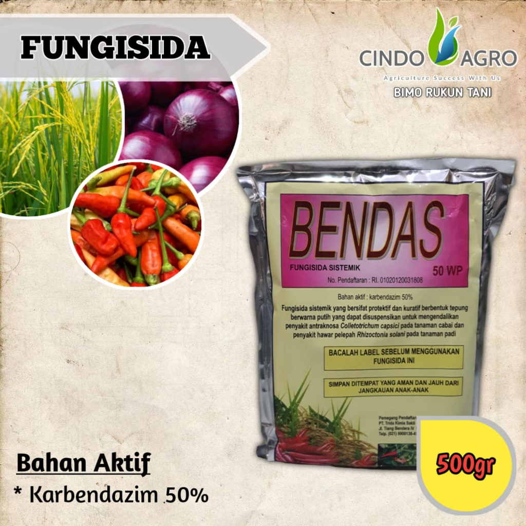 Fungisida BENDAS 50 WP - 500gram
