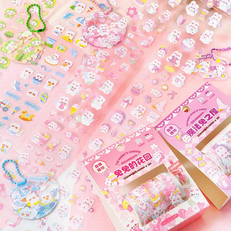 

[WindHeart] 1 sticker rolls cute zoo series sticker roll