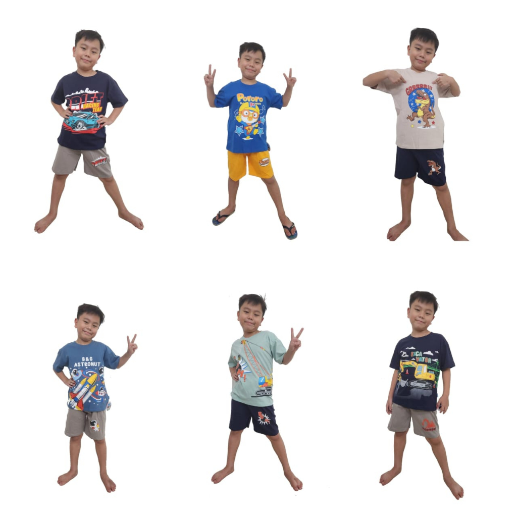 100 Ribu 3 Setelan  Baju Anak Motif Random Usia 1-5 Tahun