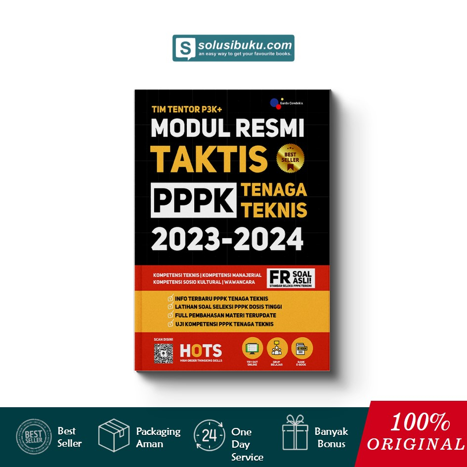 Buku Modul Resmi Taktis PPPK Tenaga Teknis 2023-2024 (Garda Cendekia)