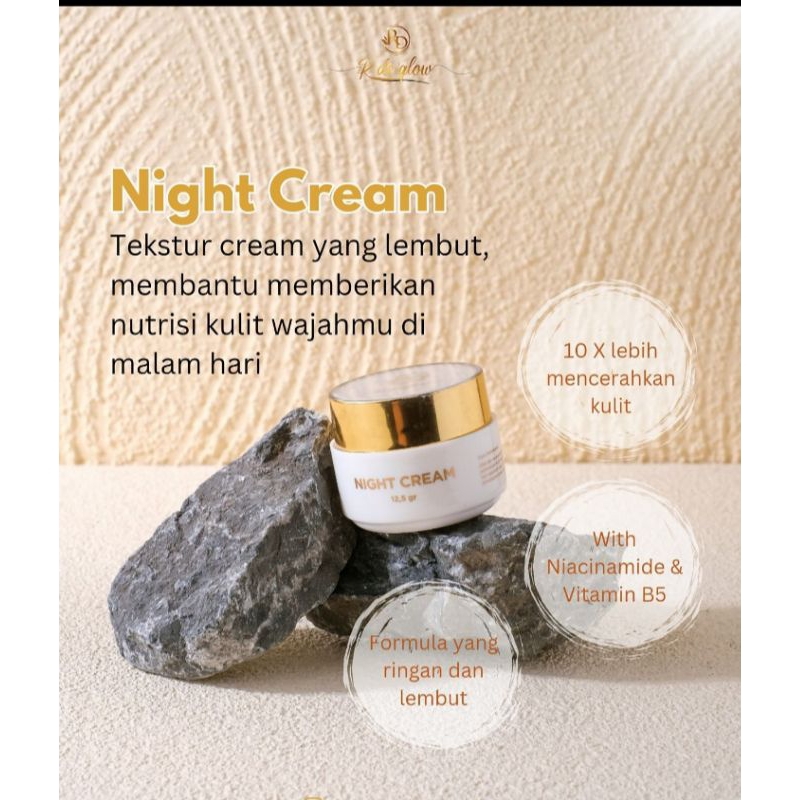 Night cream RDe glow skincare