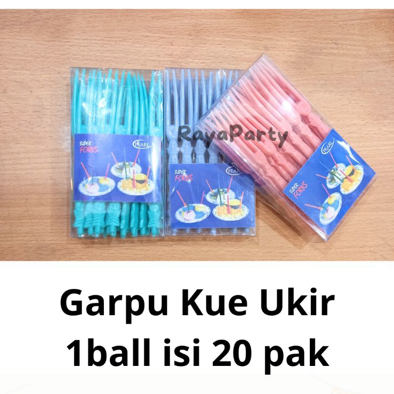 Garpu Kue Ukir / Garpu kue Tart / Garpu Kue Tart 24pcs