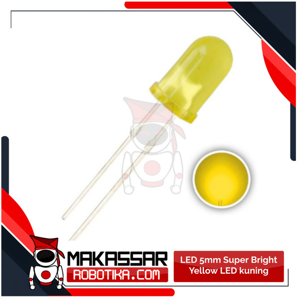 LED 5mm Super Bright Yellow LED Kuning