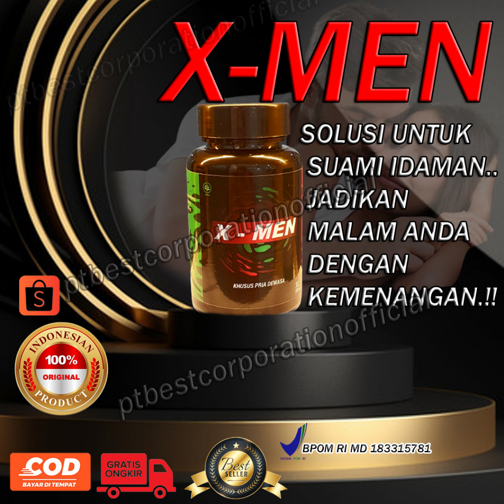 x-men suplemen  makanan stamina kebugaran original 100% herbal alami