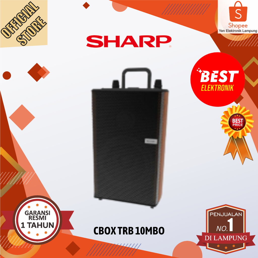 Speaker Aktif Portable SHARP CBOX TRB10MBO ORIGINAL TRB 10 MBO