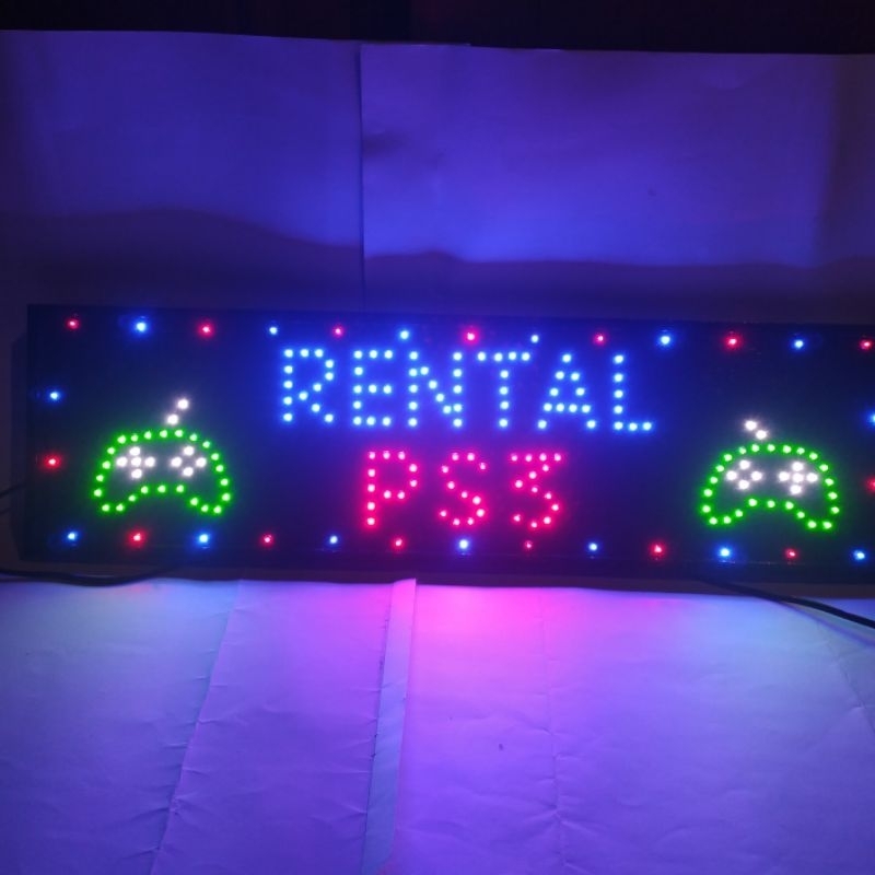 LAMPU TULISAN rental ps 3 led sign