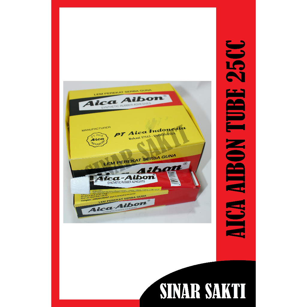 

LEM AICA AIBON 601 25CC / 18GR / 18 GRAM (AIBON TUBE KECIL)