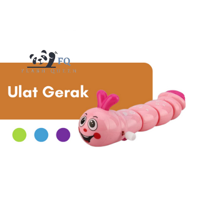 Mainan ulat gerak putar/ mainan ulat jalan/ mainan anak lucu ulat putar bergerak