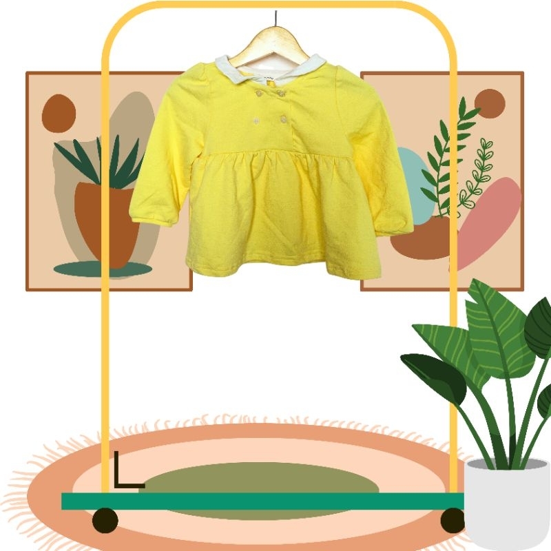 Dress Anak Agabang Kuning