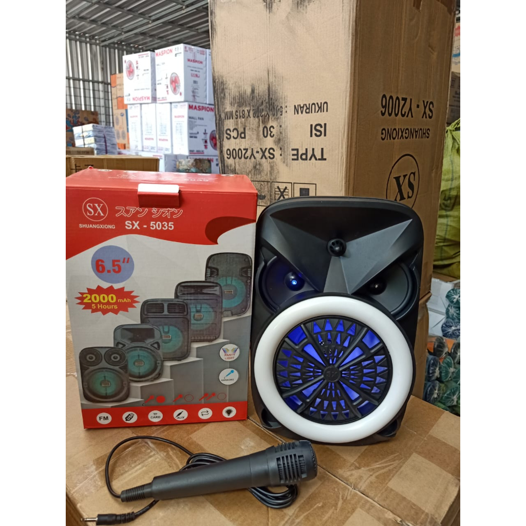 Speaker SX-5035 + Mic / Speaker Bluetooth / Speaker Karaoke cod