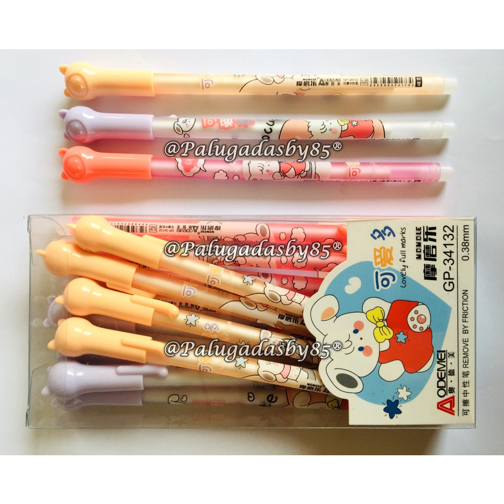 

(1 Biji) GROSIR Erasable Gel Pen AODEMEI GP-34132 Lovely Full Marks 0.38 mm Hitam / Pulpen Bisa Dihapus Aodemei GP-34132 / Bolpen Aodemei GP34132 / Aodemei GP 34132