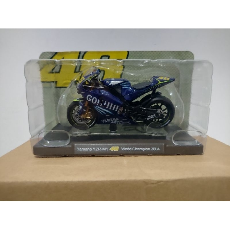 Diecast Miniatur Leo Models Valentino Rossi 46 skala 1:18 untuk koleksi